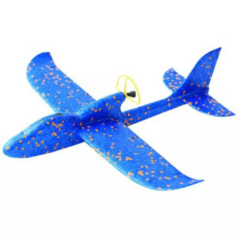 DIY Biplane Glider EPP Foam Hand Throwing Aircraft Powered Flying Plane Rechargeable Electric Model Toys For Children