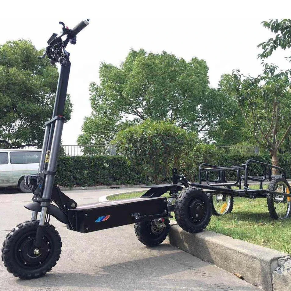 CE smart tractor electric scooter 3000w 5000w 3 motors electric balance scooter  motorcycle with 11 inch off road fat tire