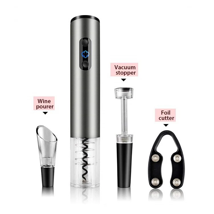 Amazon 2022 Hot Selling Birthday Gift Items Electronic Novelty Product Wine Vacuum Opener Stopper Gift Set with Customized Logo
