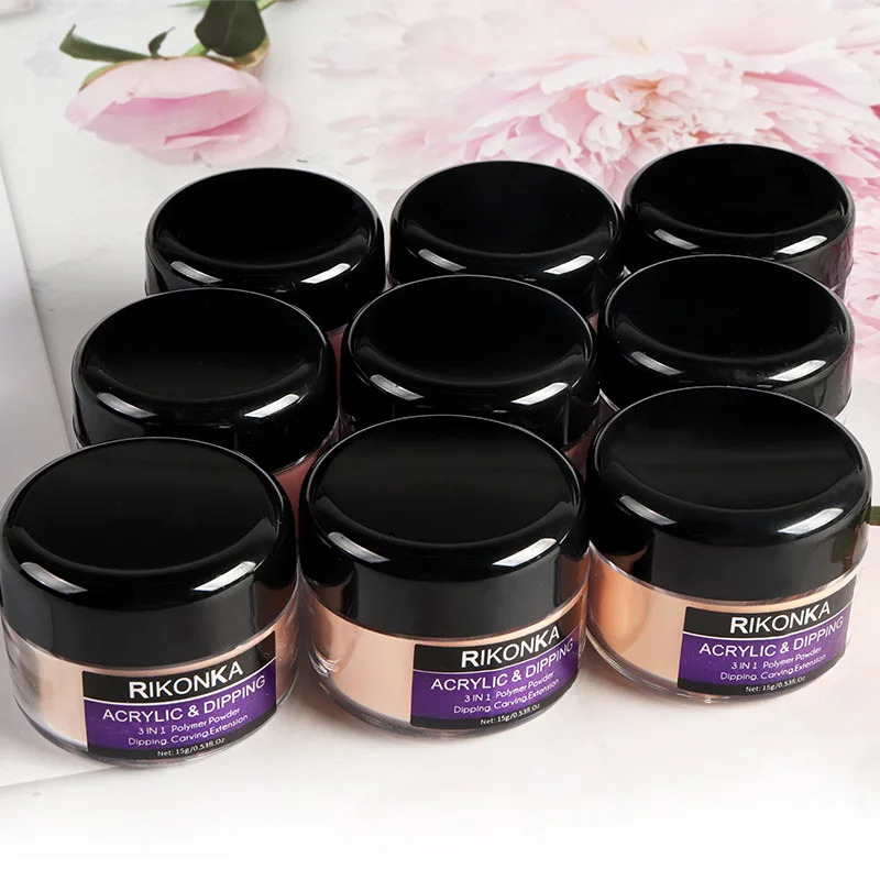 Explosive New Products nail carving pollen acrylic chrome nails powder jewelry decoration crystal powder can With custom logo