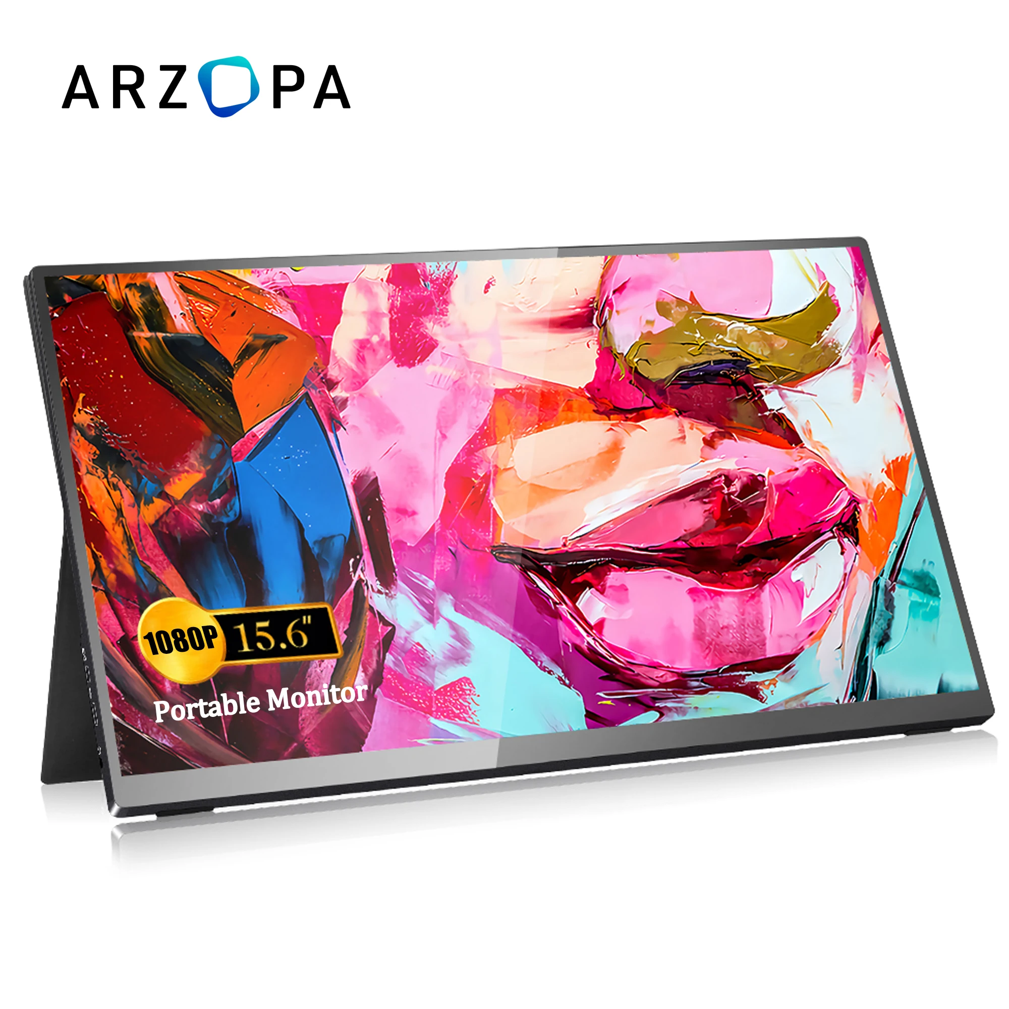 Arzopa Hot Selling FHD 1920*1080 IPS Eye Care Screen USB 15.6 Inch Portable Monitor Portatil for Laptop PC Mac Phone