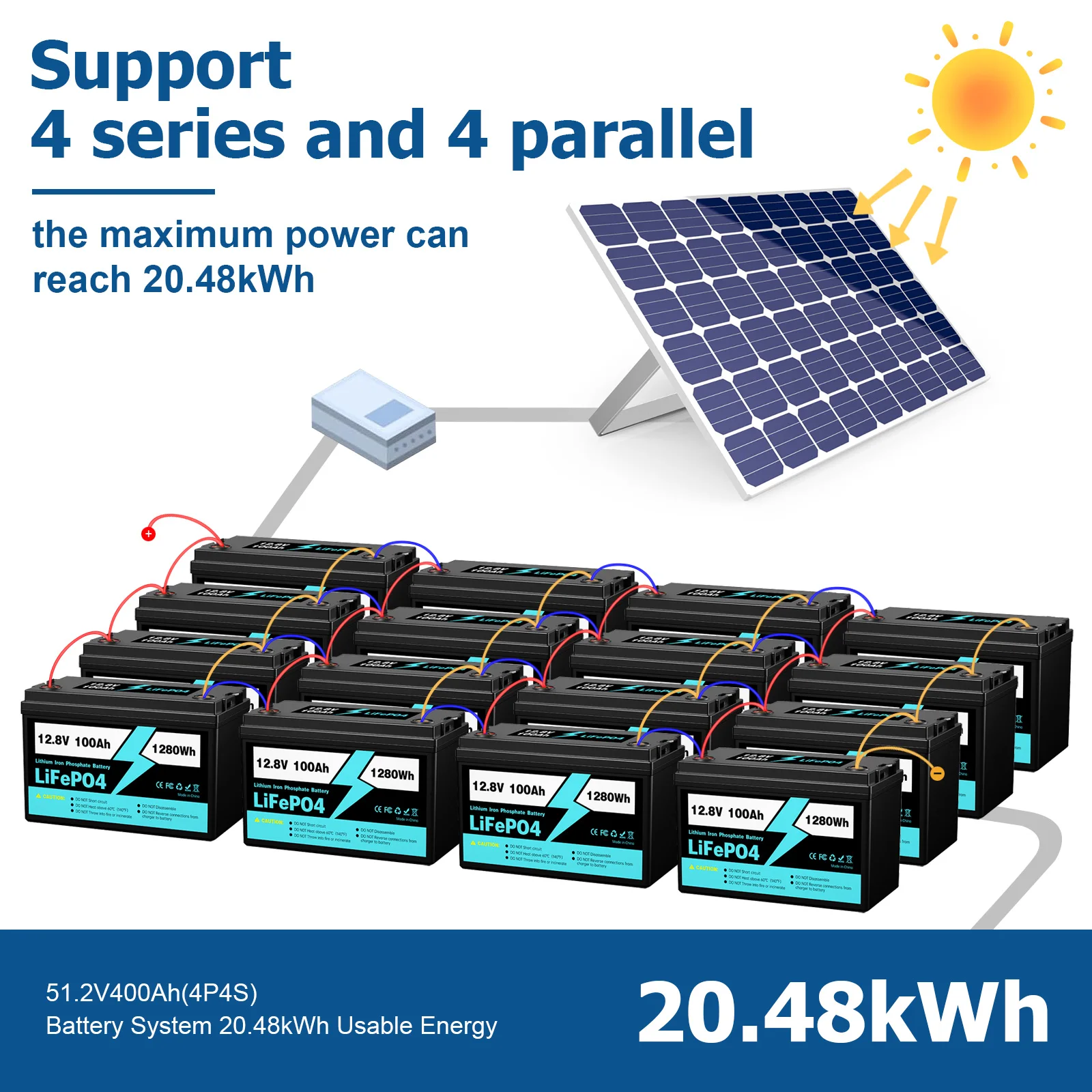 Lithium Iron Phosphate Battery Eco 12v Lifepo4 Epoch Rv Deep Cycle 6-dw-7 Made in China