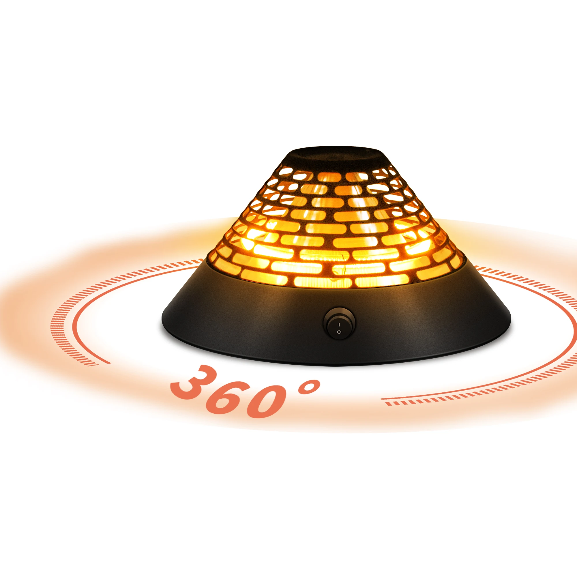 360 Degrees Heating Portable Volcano Patio Heater Aluminum Alloy Body Large Space Heaters