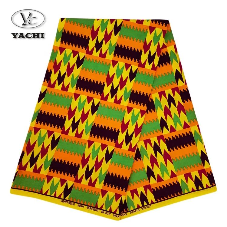 Yachitex High Quality African Fabric 100% Waxed Cotton Fabric Online For Dress