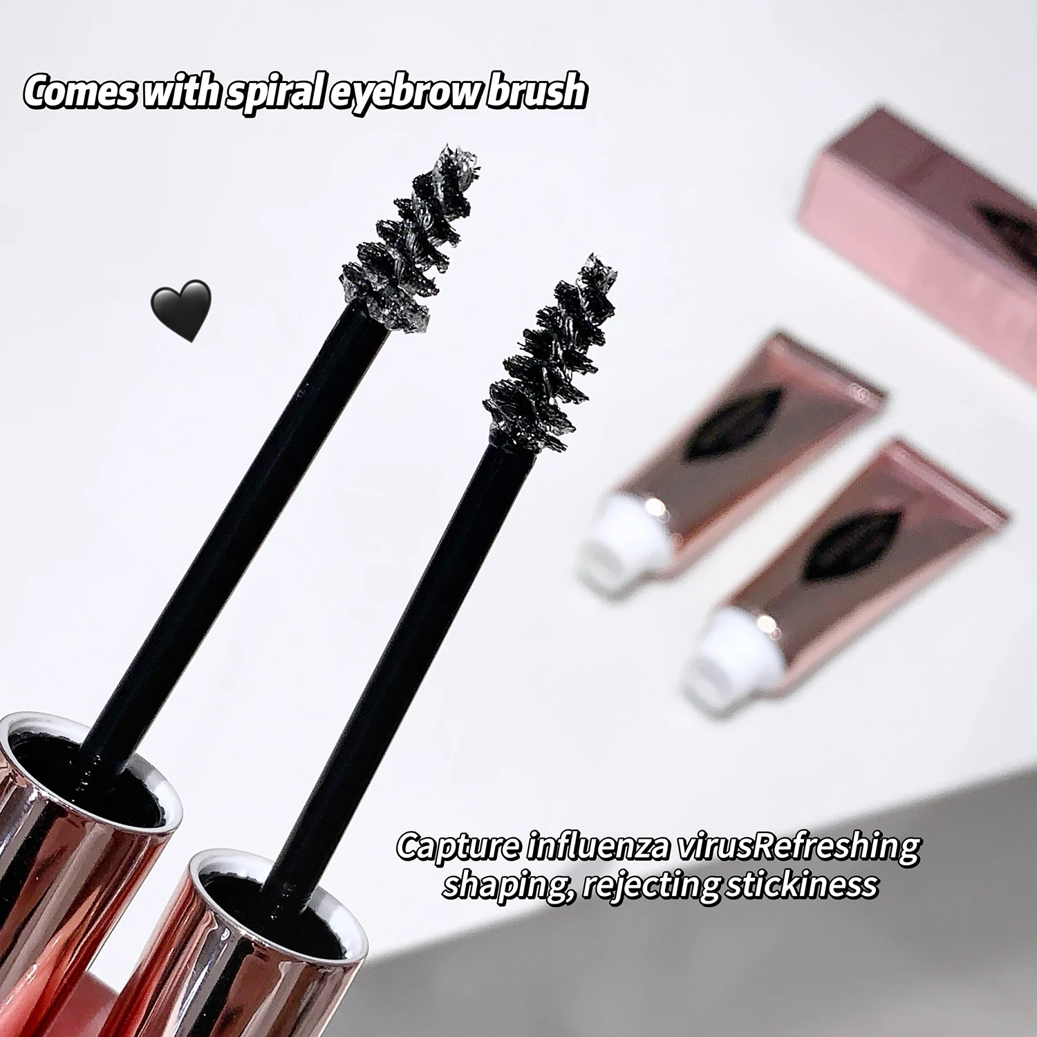 Hot Sale Clear Eyebrow Fixing Gel Brow Styling Gel Waterproof & Sweatproof Eyebrow Gel SHAQINUO Long Lasting Clear Brow