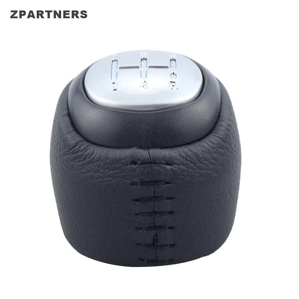 ZPARTNERS Custom Acrylic Genuine Leather With Manual Transmission Speed 5 6 Gear Stick Shift Lever Knob For SAAB