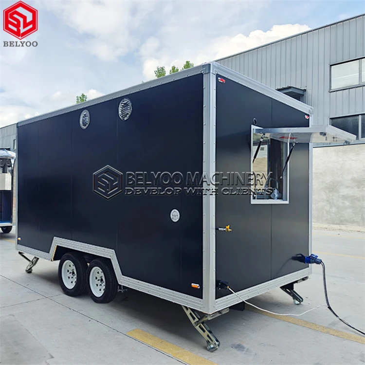 Customizable Mobile Bar Taco Ice Cream Pizza Truck Food Trailers Fully Equipped