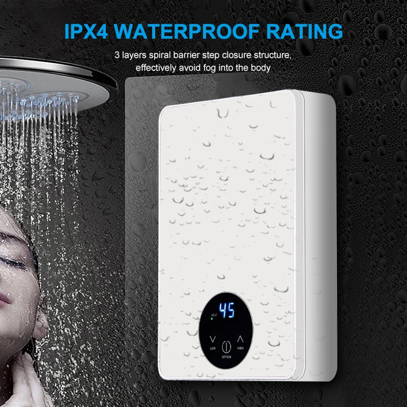 Reasonable induction competitive price electric water heater portable shower