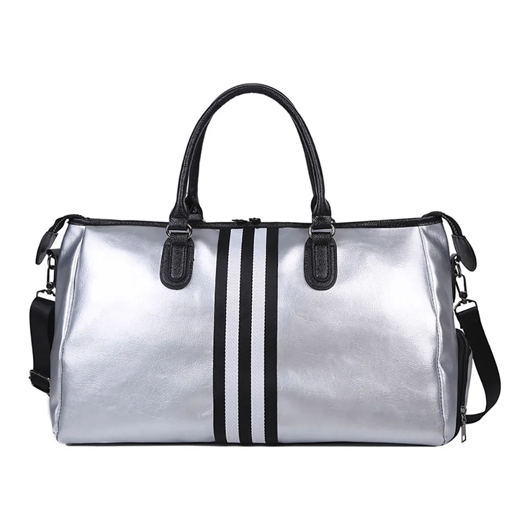 New Trend Custom Waterproof Large Capacity Travel Bag with Sneaker Shoe Compartment Women Mens Sports Gym Travel Duffel Bag