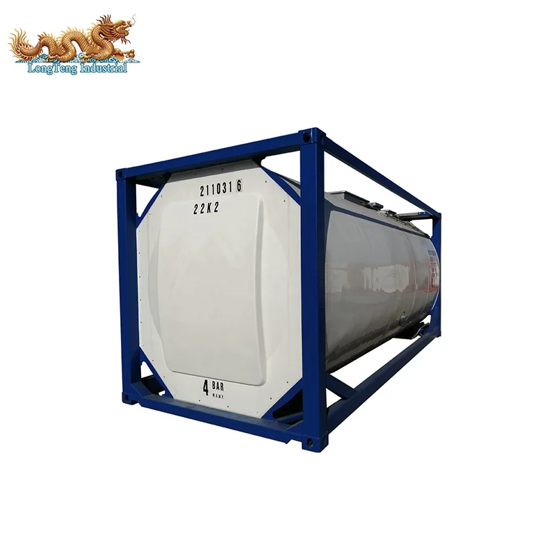 
UN T3 Food Grade SUS 316L 20ft ISO Tank Container Price 