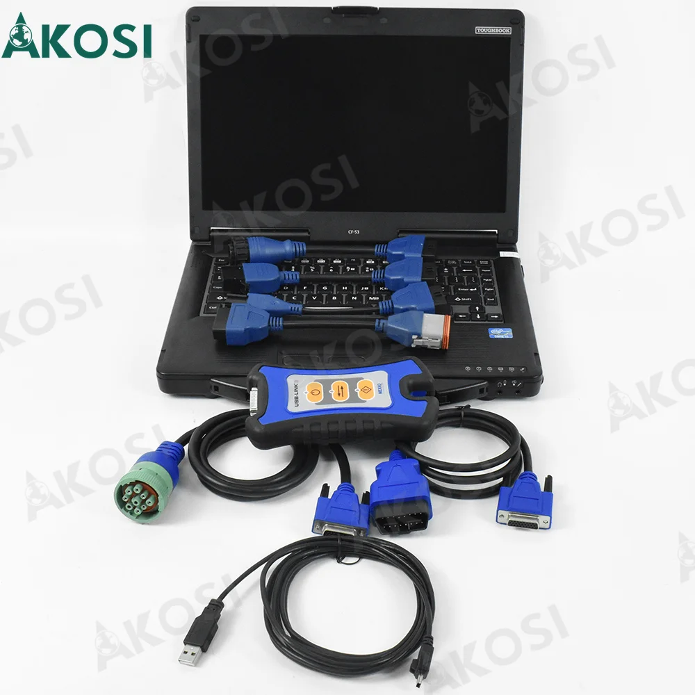 Подходит для использования CF53 ноутбук + NEXIQ3 USB LINK 3 диагностический грузовик дизельный сканер Адаптеры N3 nexiq usb link detroit 125032