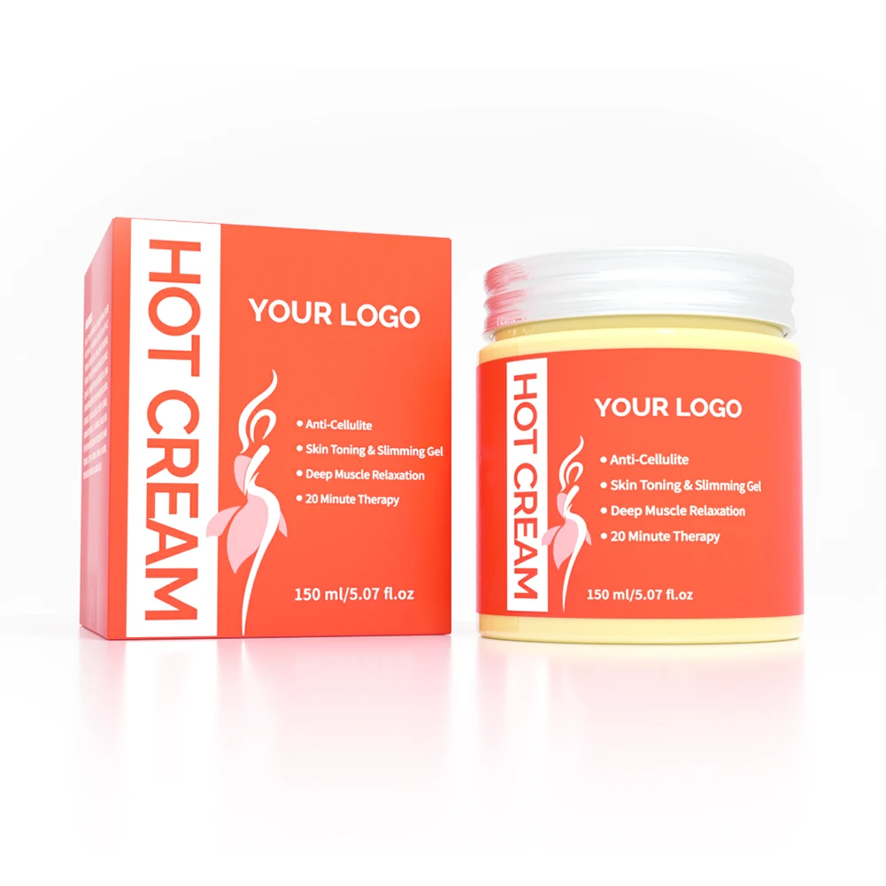 Hot Cream Slimming Fat Burn logo for Body Slim Tummy Gel