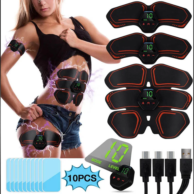 Fitness Machine Slimming Belts Weight Loss Massage EMS Electrostimulator ABS Trainer Abdominal Muscle Stimulator for Men Women