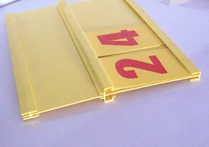 Colored 250mm of height WM Supermarket promotion  HIPS price display board