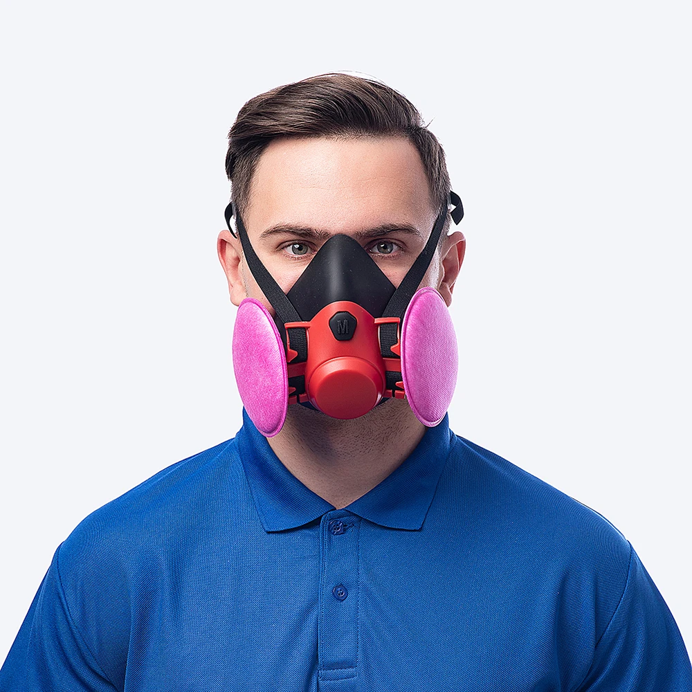 XPRO Particulate Dust Double Filters Respirator Safety Gas Mask P3 R Particulate Chemical Filter