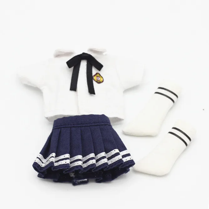 Manufacturer Custom Lovely Fashion Style Campus School Skirt  Wholesale Doll Clothes