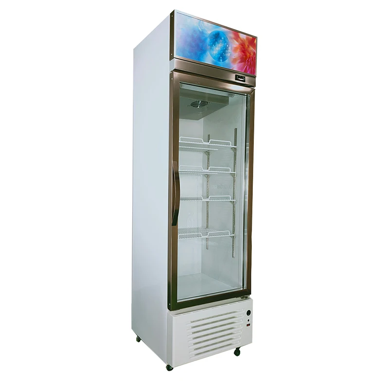 Cold Glass Chiller Glass Door Refrigerator Beer Coca Fridge Cola