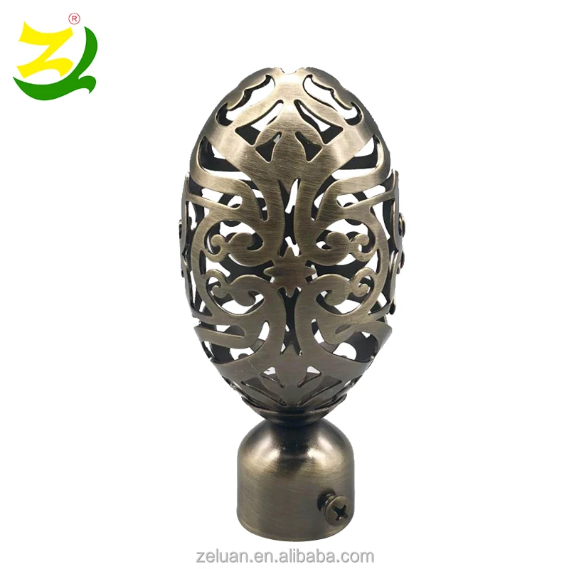 
ZELUAN 16/19/22/25/28mm curtain rod end caps for tension rods 