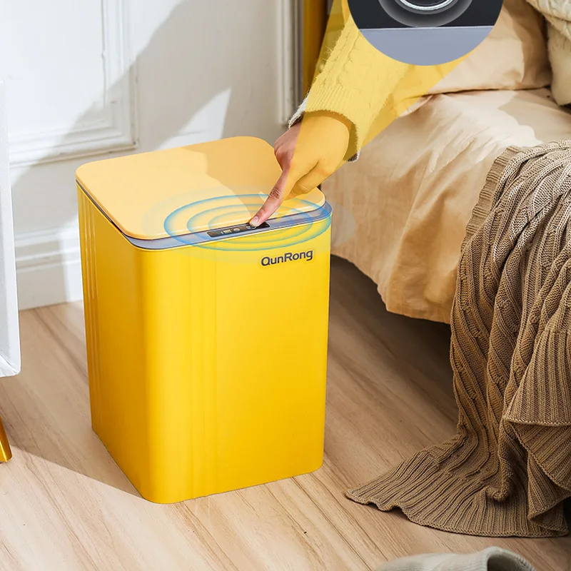 Custom Touchless Garbage Bin ABS Intelligent Induction Electrical Smart Trash Can Automatic