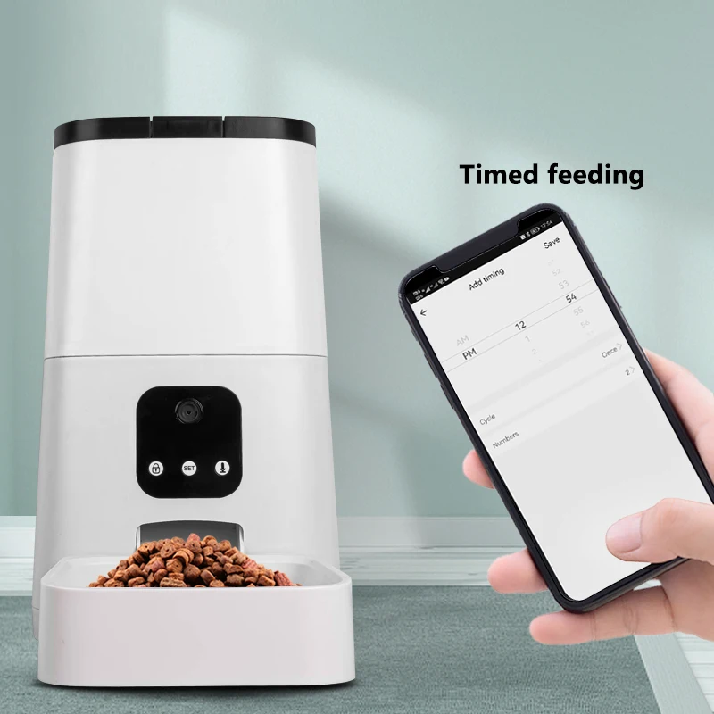 Automatic Pet Feeder Hot selling Automatic Cat Feeders Timed Pet Food Dispenser With Camera