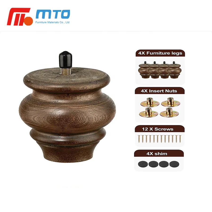 Hot Sale Modern Small wooden Cabinet Leg Sofa Chair Feet  Sofa Leg