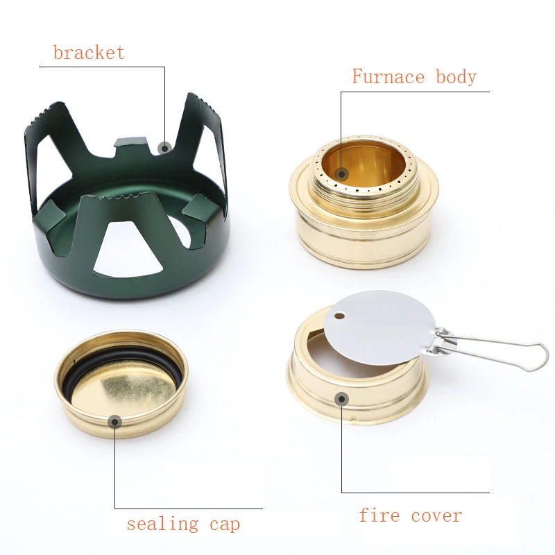 Mini Alcohol Stove for Camping Picnic Outdoor Cooking Ultralight Spirit Burner