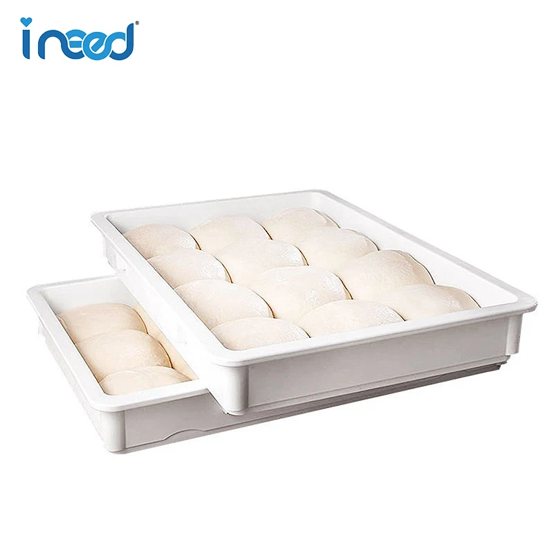 Высококачественный Штабелируемый Лоток для теста пиццы контейнер выпечки прямоугольный лоток ферментации хлеба пластиковая коробка
