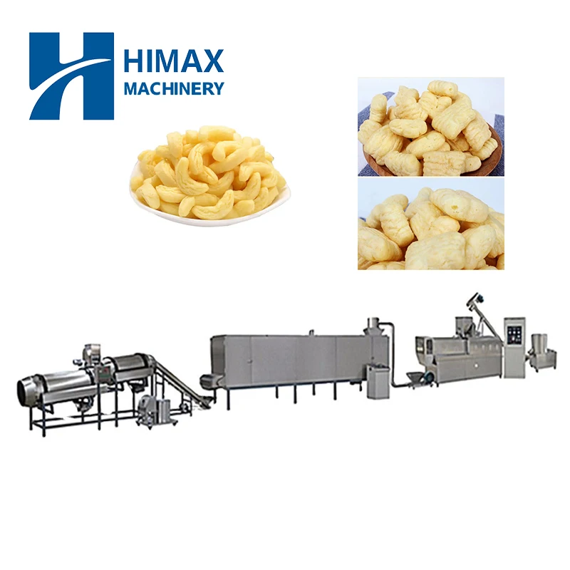 Multi-functional commercial snack food making machines puff corn rice maize grain snack puffed food making extruder machine