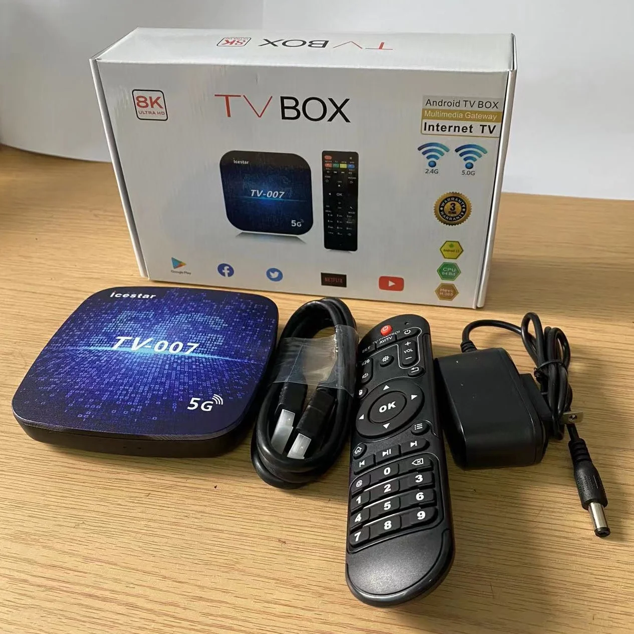 ТВ-приставка TV007 4K 5G S905L четырехъядерная Android телеприставка Двойной Wi-Fi 8 ГБ/16 ГБ/32 ГБ медиаплеер высокая производительность X7 X96MINI TX3MINI