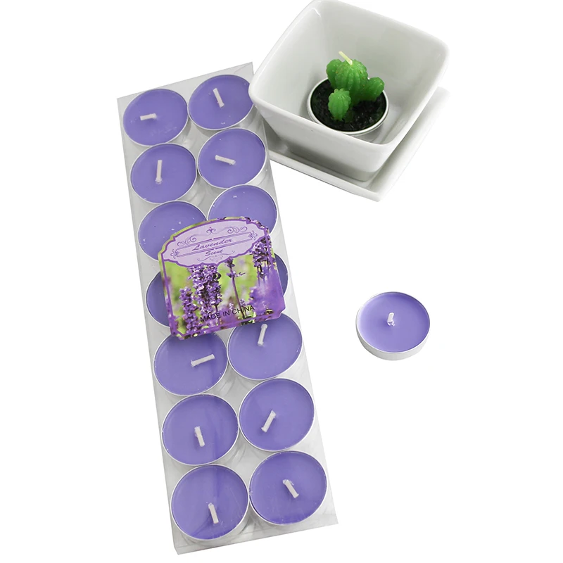 6g 2hrs Wholesale High Quality Unscented Paraffin Tea Light Color Tea Candles