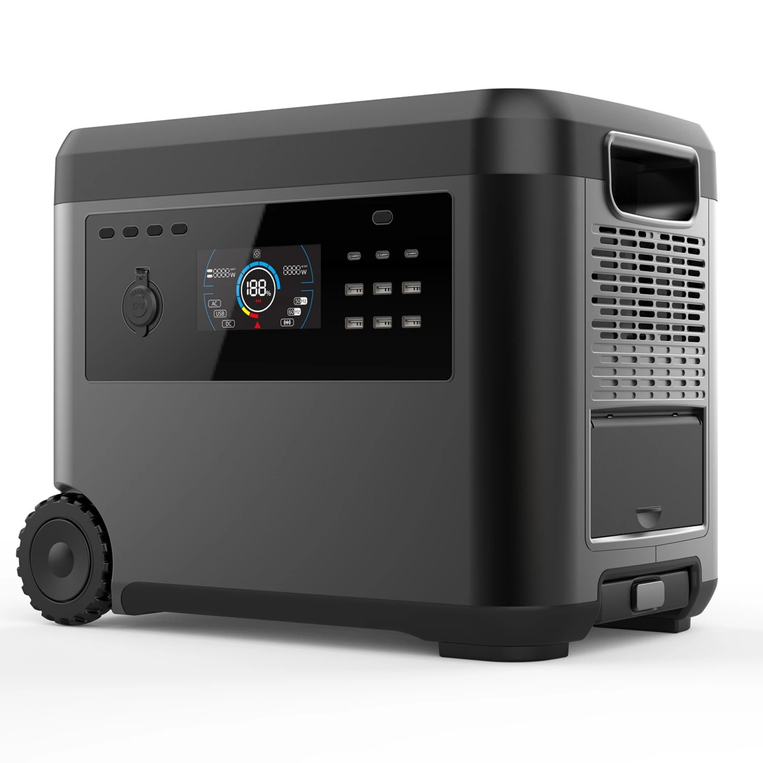 private label 220V rechargeable 2000W outdoor solar lifepo4 portable power station