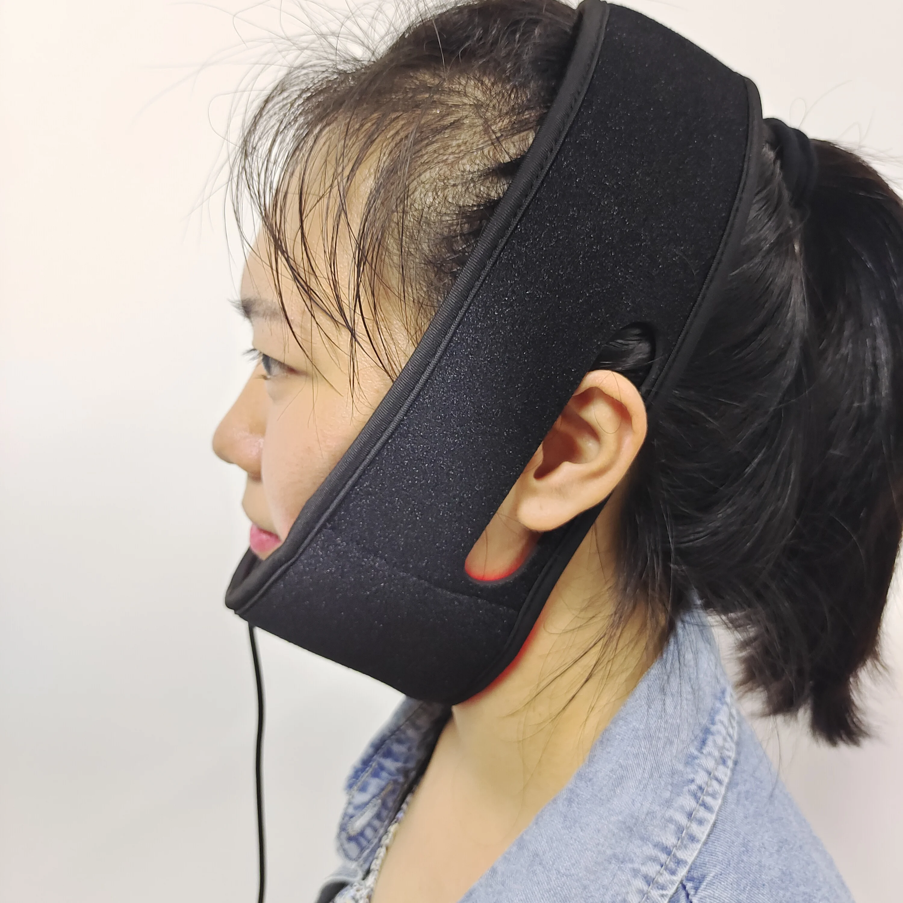 Оптовая продажа панелей для терапии с красным светом, светодиодная инфракрасная световая терапия подбородка для похудения, сжигания жира, инъекция с двойным подбородком