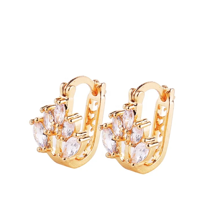 Hot Sale Spanish Style Plate Gold Luxury Earrings For Ladies