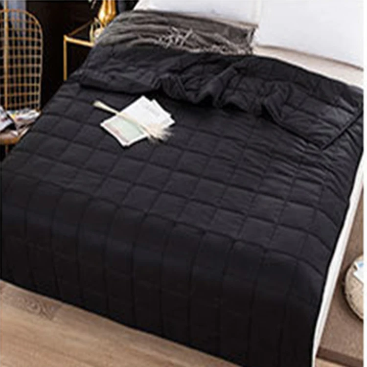 Weighted Blanket Heavy Blanket Cotton Fabric Premium Glass Beads Calm Sleep Weighted Blanket