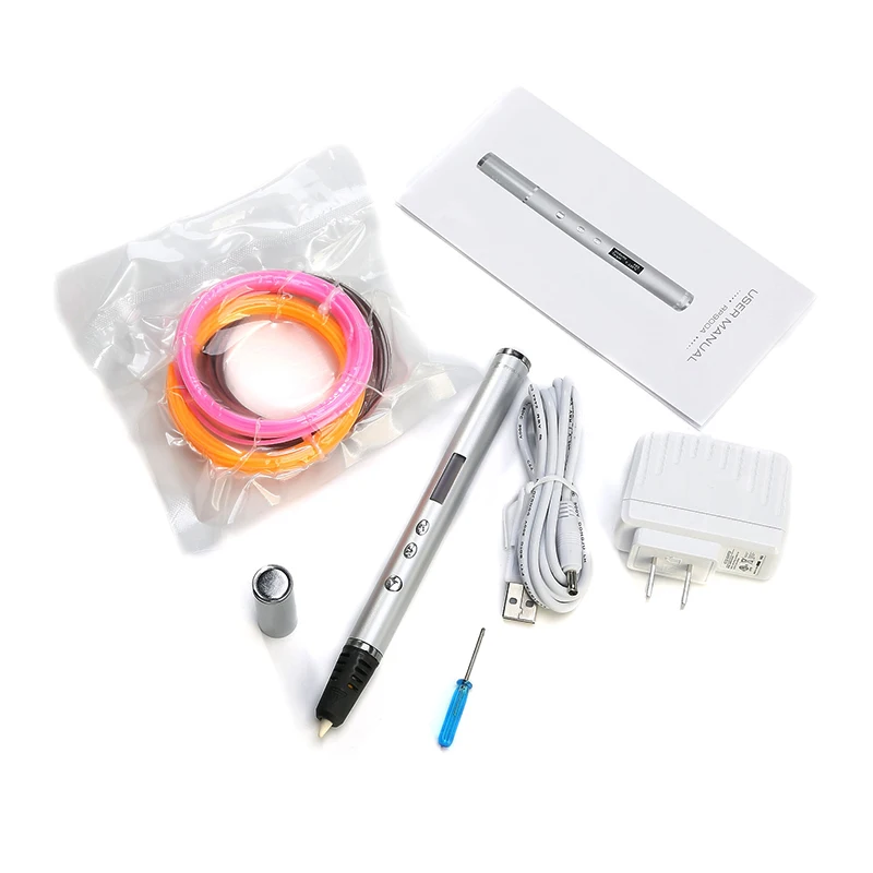 Jer RP900A new toys birthday gifts mini 3d printing pen lcd screen drawing pen