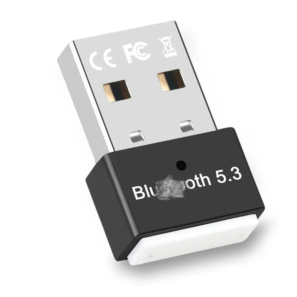 Multi color USB BT 5.3 Adapter for PC, Plug & Play BT BLE Dongle Receiver & Transmitter Supports Windows 11/10/8.1/7