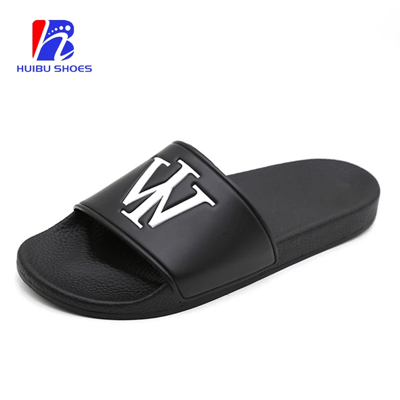 
Wholesale Latest Design Big Size Men Slippers Footwear Logo Custom Embossed Slides 