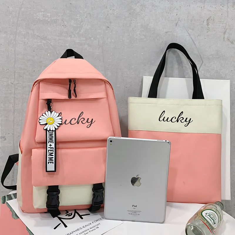 New Design 4 In 1 School Backpack Set For Teenager Student High Quality School Sport Backpack Bag