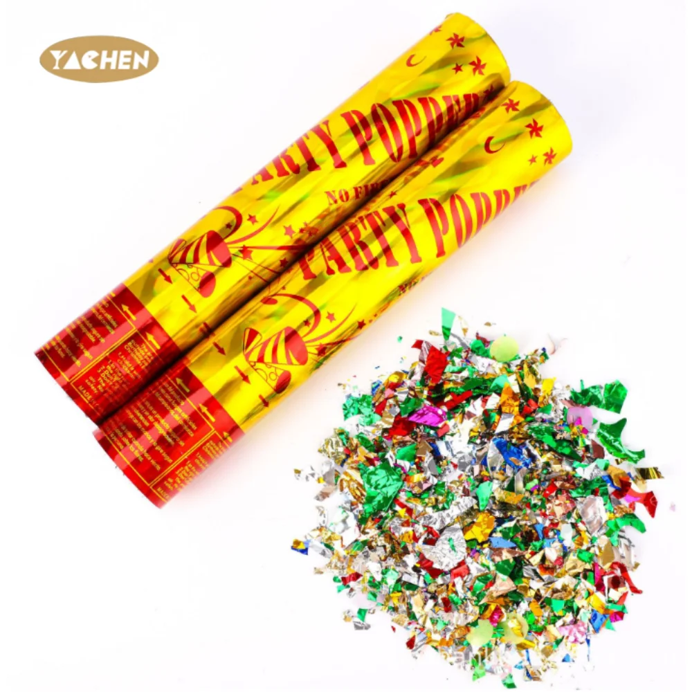 YACHEN Laser Fireworks Confetti Cannon Party Poppers Multi-Color Birthday Wedding Events Party Decoration Supplies