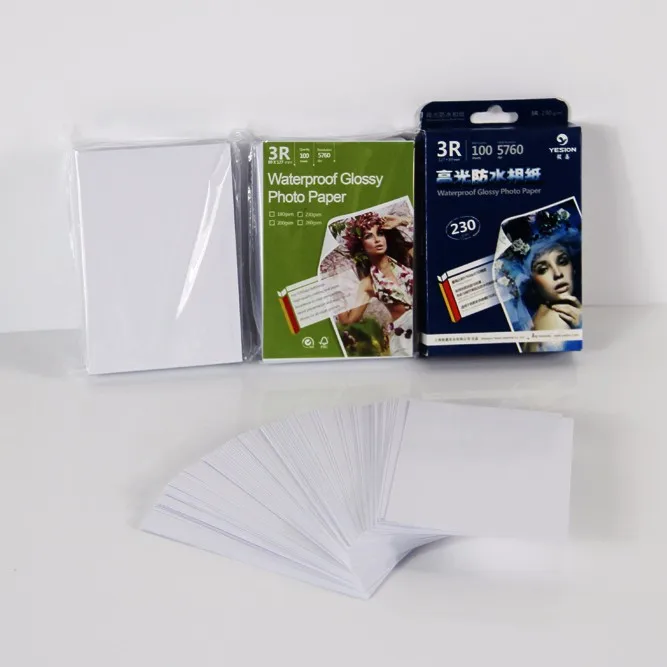 Cast coated Photo Paper Glossy 115gsm,135gsm,160gsm,180gsm,200gsm,230gsm,260gsm, A4, A3, 3R, 4R, 5R