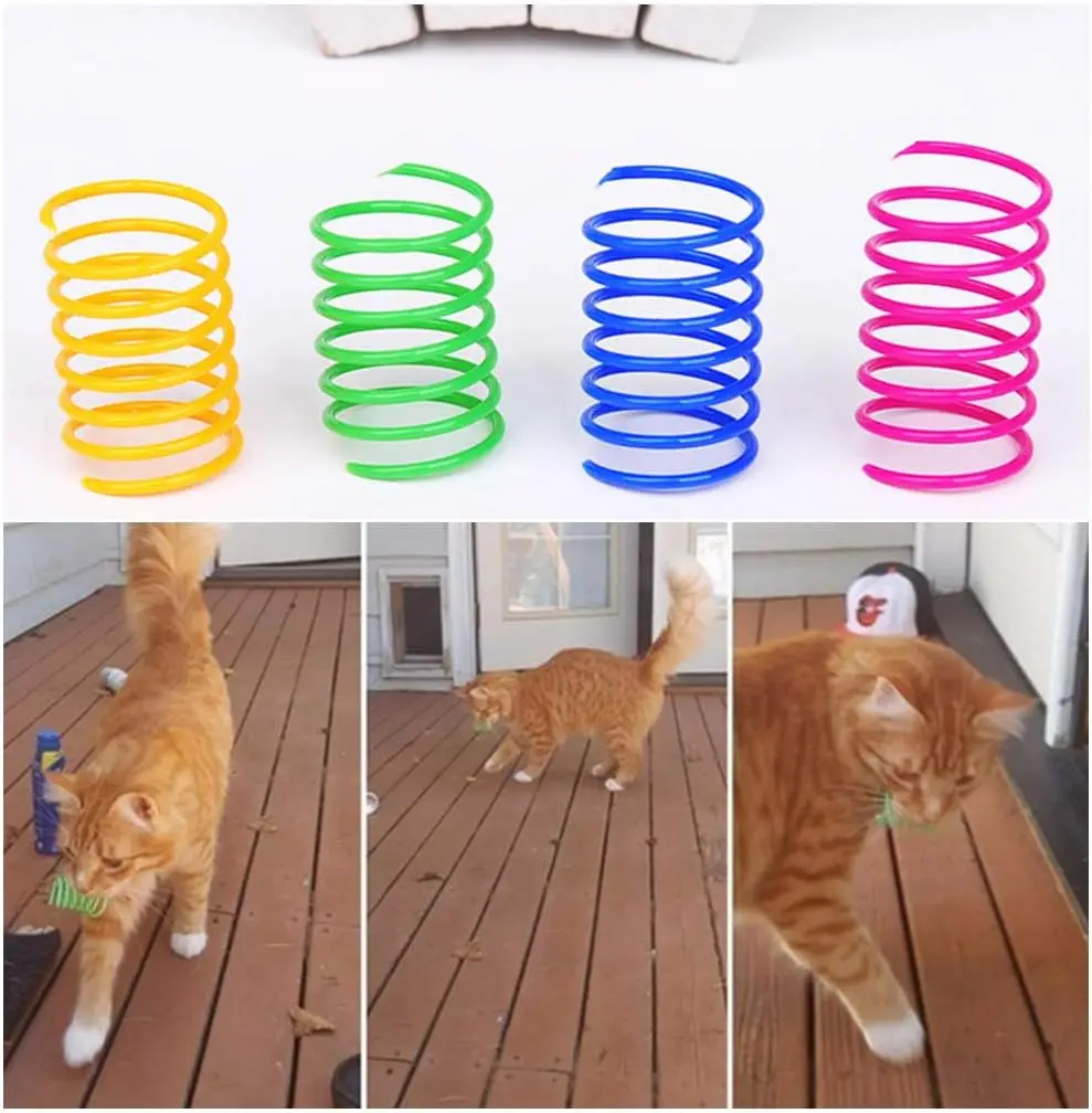 Красочные Пластиковые забавные игрушки для кошек