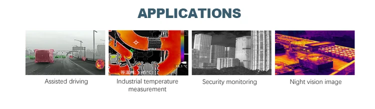 Anti-seismic Vibration Shock 1000g 1280x1024 Digital zoom 1.0-8.0x thermal camera module LWIR FLIR Night Vision for Drone UAV