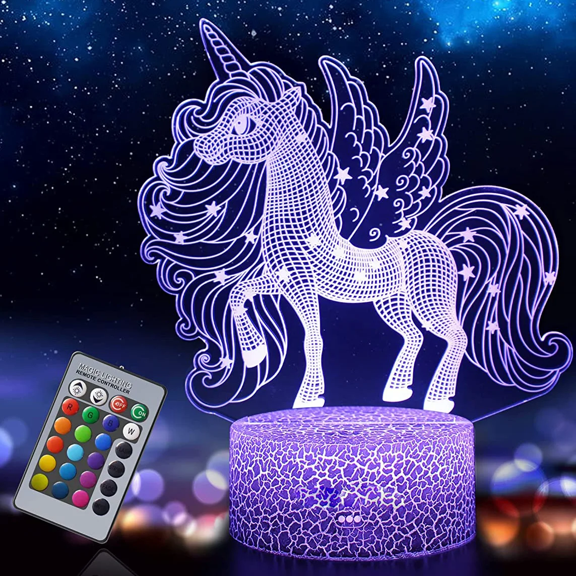 3D LED Night Light with Pen Rewritable Table Light Bedroom Lighting Decoration Christmas Gift 16colors 4mode Remote Control