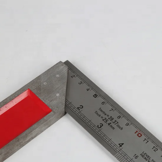 Good quality  90 degree woodworking measuring tools try angle square ruler stainless steel rafter square