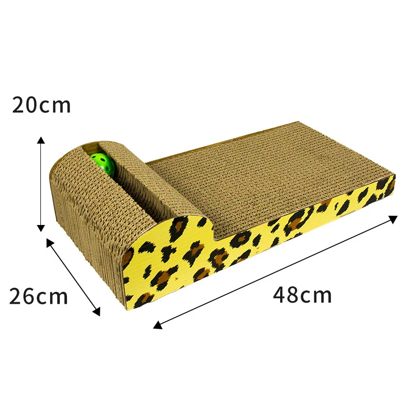 Cat Scratcher with ball and bell cat exercise playing sleeping Cardboard 2020 new cat toy