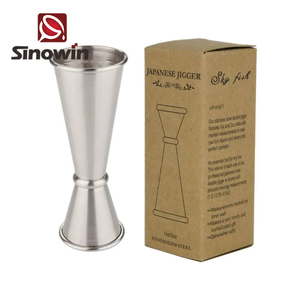 Bar accessories 304 stainless steel  drink wine cocktail jigger