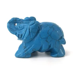 Wholesale 2inch natural rose quartz crystal small elephant figurine for gifts