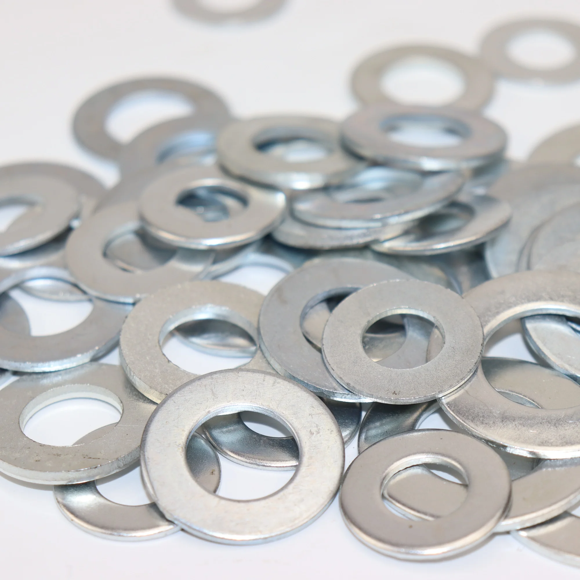 Hot Sale General Industry Custom Size DIN125 carbon steel Zinc Plated flat washer