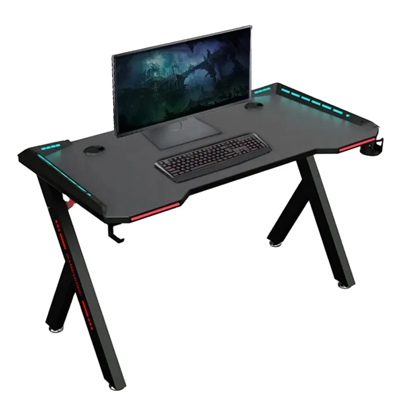 Новый дропшиппинг купить компьютерный гоночный стол с ковриком для мыши подстаканник для наушников светодиодный Rgb Pc компьютерный игровой стол