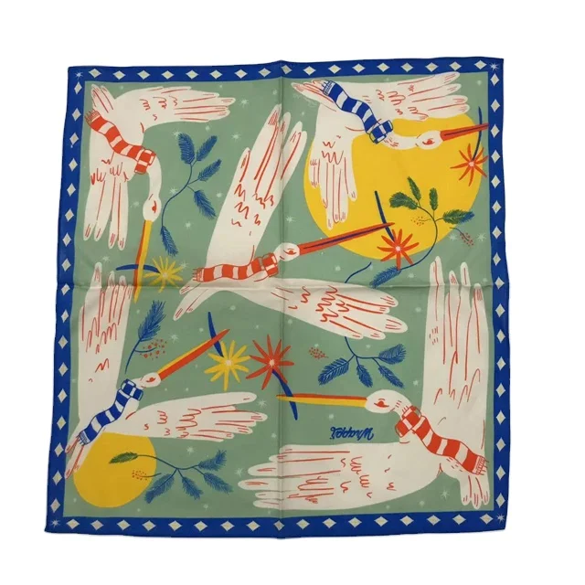 Customized Furoshiki Japanese Scarf Polyester Cotton